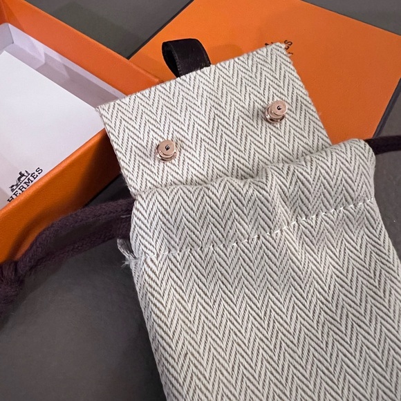 Hermes mini pop H earrings lilas - Picture 3 of 4